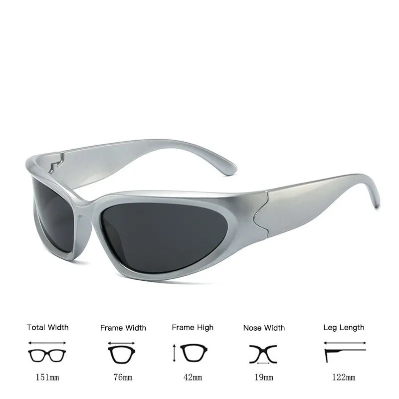 Y2K Punk Sports Sunglasses – Unleash Your Vintage Charm